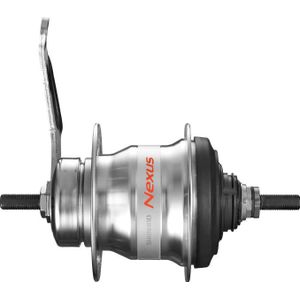 Versnellingsnaaf 7 speed Shimano Nexus 7 SG-C30017 met terugtraprem - 36 gaats - zilver