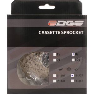 Edge cassette 8 speed cs-m5008 11-32t zilver