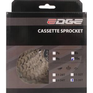 Edge Cassette - 10 speed - CSM6010 - 11-36T - Zilver