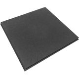 PVC vloertegel 50x50x1 per stuk - zwart