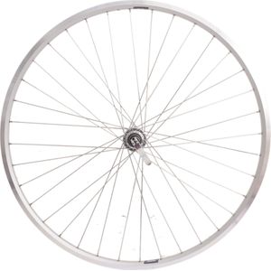 Sunrace Achterwiel 28 / 622 x 19C ZAC19 velg met HBM53 naaf 8/9/10 speed zilver