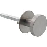 P+E - Deurknop - Ronde Rozet - RVS Geborsteld - Ø55mm