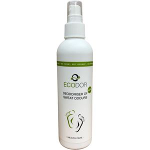 Ecodor EcoFeet - Ontgeurder schoenen - Geurvreter - Geurverwijderaar - Zweetvoeten, Zweetgeur, Zweetlucht - Ongeparfumeerd - 250 ml spray
