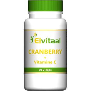 Elvitum Cranberry + 60mg vitamine C 60 Vegetarische capsules