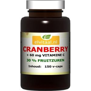 Elvitum Cranberry + 60mg vitamine C 150 Vegetarische capsules