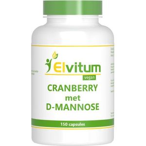 Elvitum Cranberry & D-mannose 150 Vegetarische capsules