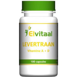 Elvitum Levertraan A D3 100 capsules
