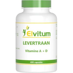 Elvitum Levertraan A D3 400 capsules