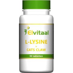 Elvitum L-Lysine cats claw 90 tabletten