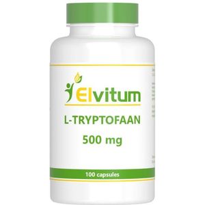 Elvitum L-tryptofaan 100 Vegetarische capsules