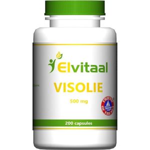 Elvitum Visolie 500mg omega 3 30% 200 capsules