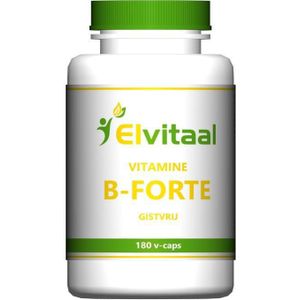 Elvitum Vitamine B-forte gistvrij 180 Vegetarische capsules