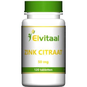 Elvitum Zink citraat 50mg 120 tabletten