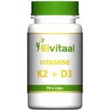 Elvitum Vitamine K2 & D3 90 Vegetarische capsules