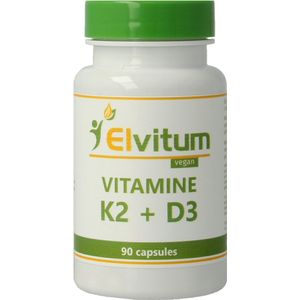 How2behealthy - Vitamine K2 + D3  -   45mcg + 25mcg -  90 capsules