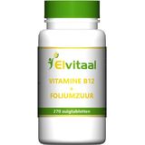 Elvitum Vitamine B12 1000mcg + foliumzuur 270 zuigtabletten