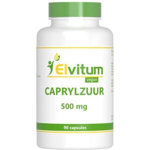 Elvitum Caprylzuur 500mg 90 Vegetarische capsules