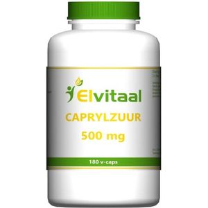 Elvitum Caprylzuur 500mg 180 Vegetarische capsules