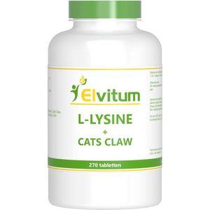 Elvitum L-Lysine cats claw 270 tabletten