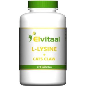 Elvitum L-Lysine cats claw 270 tabletten