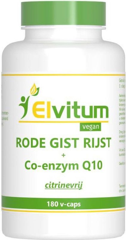 Elvitum Rode gistrijst + Q10 180 capsules