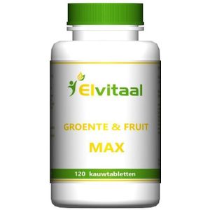 Elvitum Groente en fruit max 120 kauwtabletten