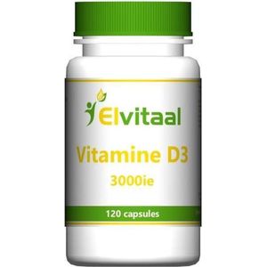 Elvitum Vitamine D3 3000IE/75mcg 120 capsules