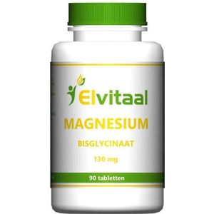 Elvitum Magnesium (bisglycinaat) 130mg 90 tabletten