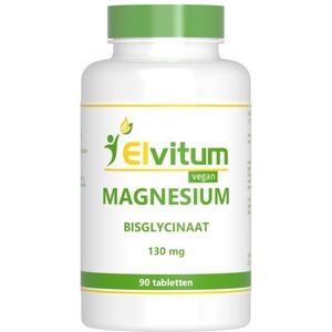Elvitum Magnesium (bisglycinaat) 130mg 90 tabletten