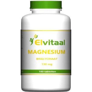 Elvitum Magnesium (bisglycinaat) 130mg 180 tabletten