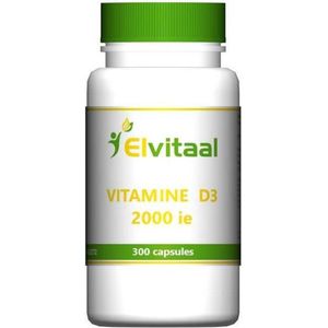 Elvitum Vitamine D3 2000IE 300 capsules