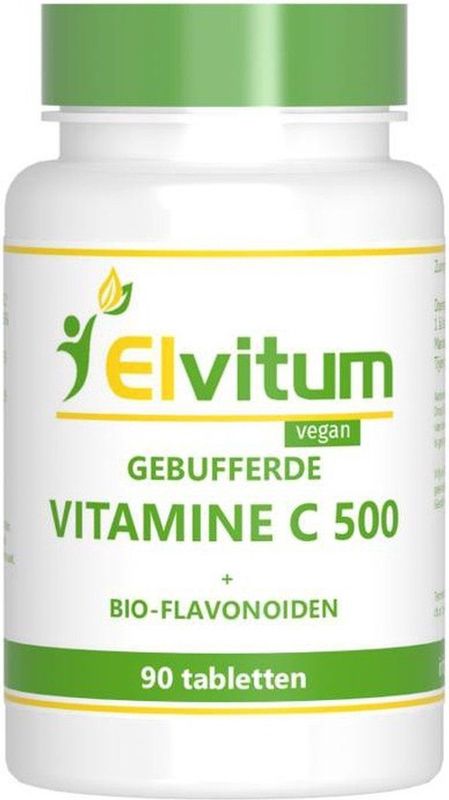 Elvitaal Gebufferde vitamine C 500 + Bio-flavonoïden - Vitamine C - Voedingssupplement