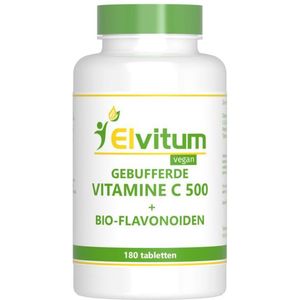 Elvitum Gebufferde vitamine C 500mg 180 tabletten