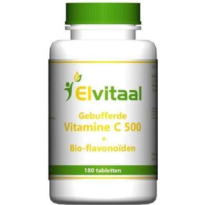 Elvitum Gebufferde vitamine C 500mg 180 tabletten