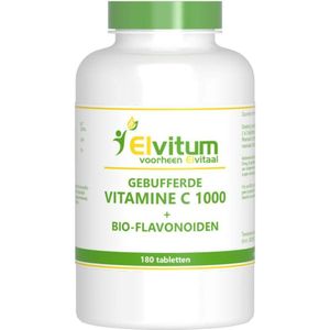 Elvitum Gebufferde vitamine C 1000mg 180 tabletten