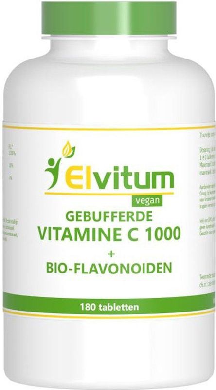 Elvitum Gebufferde vitamine C 1000mg 180 tabletten