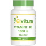 Elvitum Vitamine D3 1000IE soja 180 capsules