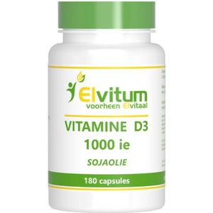 Elvitum Vitamine D3 1000IE soja 180 capsules