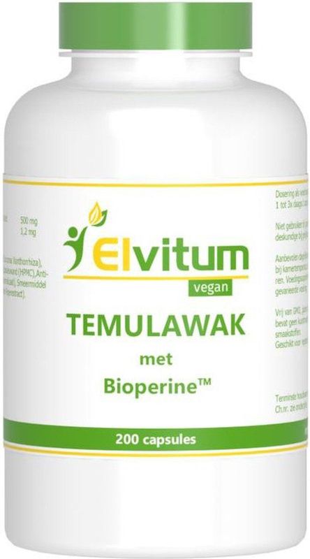Elvitum - Temulawak Curcuma Xanthorrhiza - Capsules - 60 Stuks
