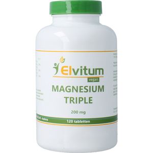Elvitum - Magnesium Triple - Tabletten - 200mg - 120 Stuks