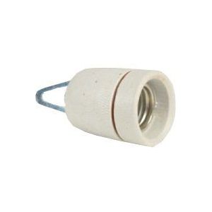 Olba Keramische Fitting E27 - Ophanghaak - Wit