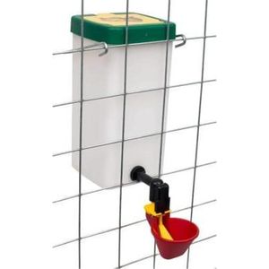 Junai.nl Drinkfles 1L met vlotter drinkcup Rood