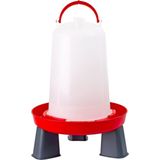 Bajonetdrinkbak op Poten 3L Rood