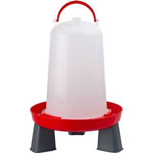 Olba Drinkbak Met Pootjes Rood - Drinkbak - 6 l