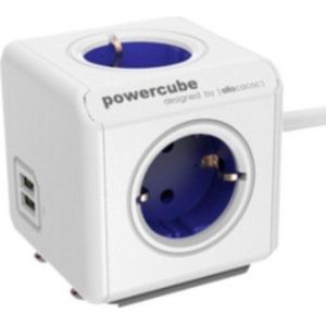 PowerCube |Extended USB|: Dual-USB-A Charging Cube with Space Saving Design and Childproof Sockets 1