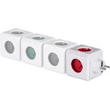 PowerCube - Original FR - Stekkerdoos - Rood - 4 Stopcontacten