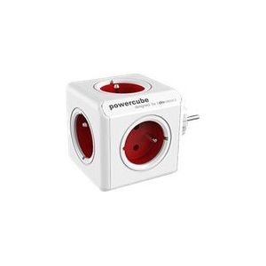 PowerCube - Original FR - Stekkerdoos - Rood - 4 Stopcontacten