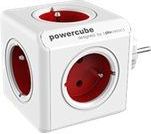 PowerCube - Original FR - Stekkerdoos - Rood - 4 Stopcontacten