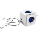 Allocacoc - PowerCube Origineel Duo - Stekkerdoos - Zwart - 4x CEE 7/5