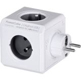 Allocacoc - PowerCube Origineel Duo - Stekkerdoos - Zwart - 4x CEE 7/5